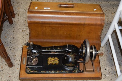 Lot 260 - Vintage cased sewing machine