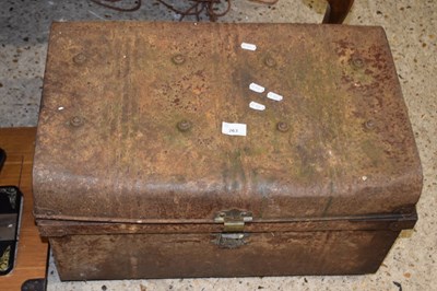 Lot 263 - Vintage metal trunk