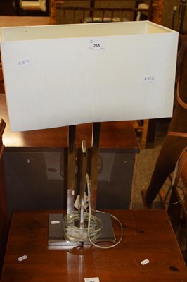 Lot 265 - Modern metal based table lamp