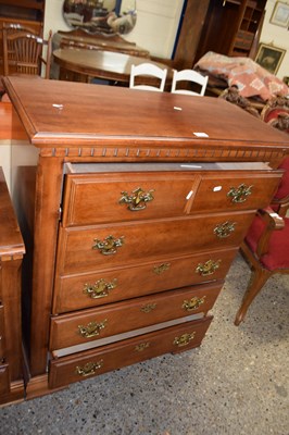 Lot 277 - Modern four drawer bedroom chest 87cm wide