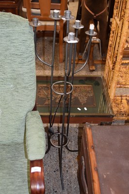 Lot 292 - Metal floor standing candle holder