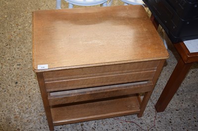 Lot 336 - Oak flip top sewing box