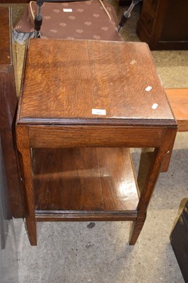 Lot 343 - Oak two tier side table