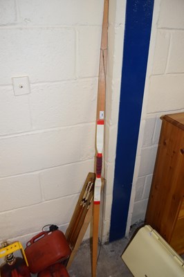 Lot 356 - Vintage mitre bow and arrows