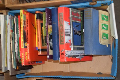 Lot 890 - One box of books millitary and sports interest