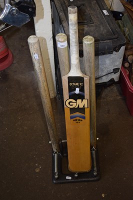 Lot 954 - Cricket stumps and a cricket bat