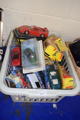 Lot 967 - Basket various toy cars