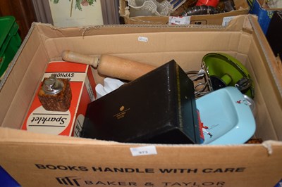 Lot 973 - One box household sundries