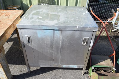 Lot 373 - Steel cabinet