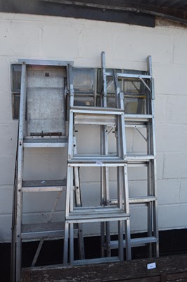 Lot 393 - Three step ladders