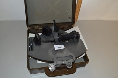 Lot 180 - A vintage cased school sextant