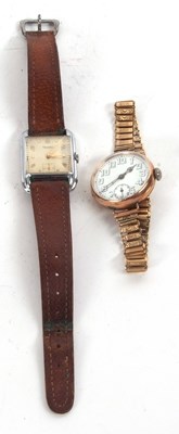 Lot 344 - Two gents wristwatches, one manually crown...