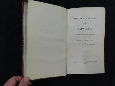 Lot 163 - MANNERS AND CUSTOMS OF THE JAPANESE IN THE...