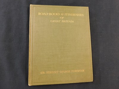 Lot 264 - Sir Herbert George Fordham "Road Books and...