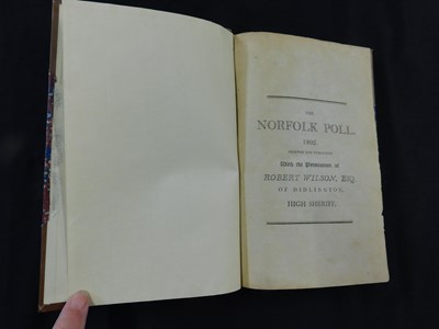 Lot 266 - The Norfolk Poll 1802