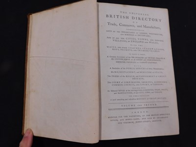 Lot 280 - British Directory vol 2, 1794