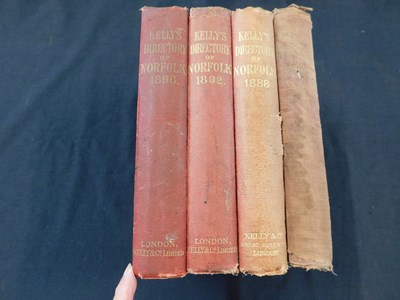 Lot 295 - Kelly's Directory of Norfolk 1883, 1888, 1892...