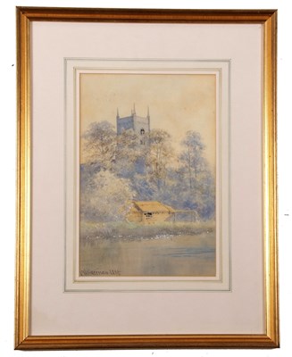 Lot 25 - Charles Harmony Harrison (1842-1902), a view...