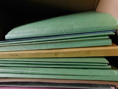 Lot 374 - Box: Quantity of various research files...