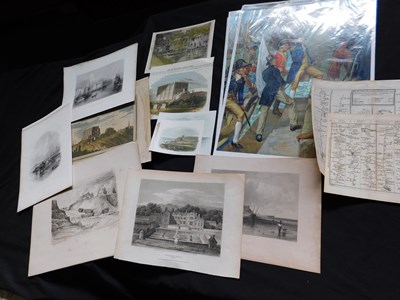 Lot 407 - Small portfolio containing a collection of...