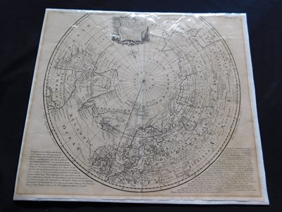 Lot 410 - Map of the Northern Hemisphere centered on the...