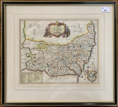 Lot 23 - Richard Blome, 'A Map of the County of Suffolk...