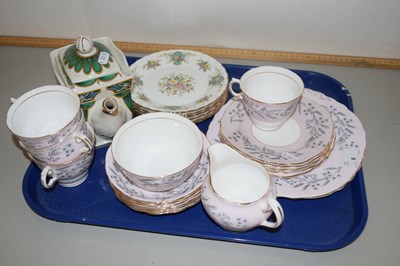 Lot 6 - Tray of Colclough and other tea wares