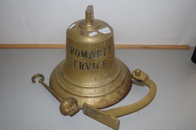 Lot 7 - Large ships bells marked "Cromarty Service",...