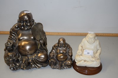 Lot 28 - Three modern Buddha models