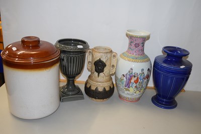 Lot 34 - Mixed Lot: Modern Chinese vase plus various...