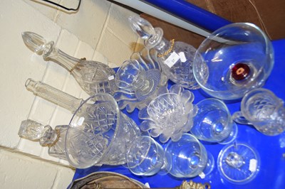 Lot 37 - Mixed Lot: Various decanters, glass bowls etc