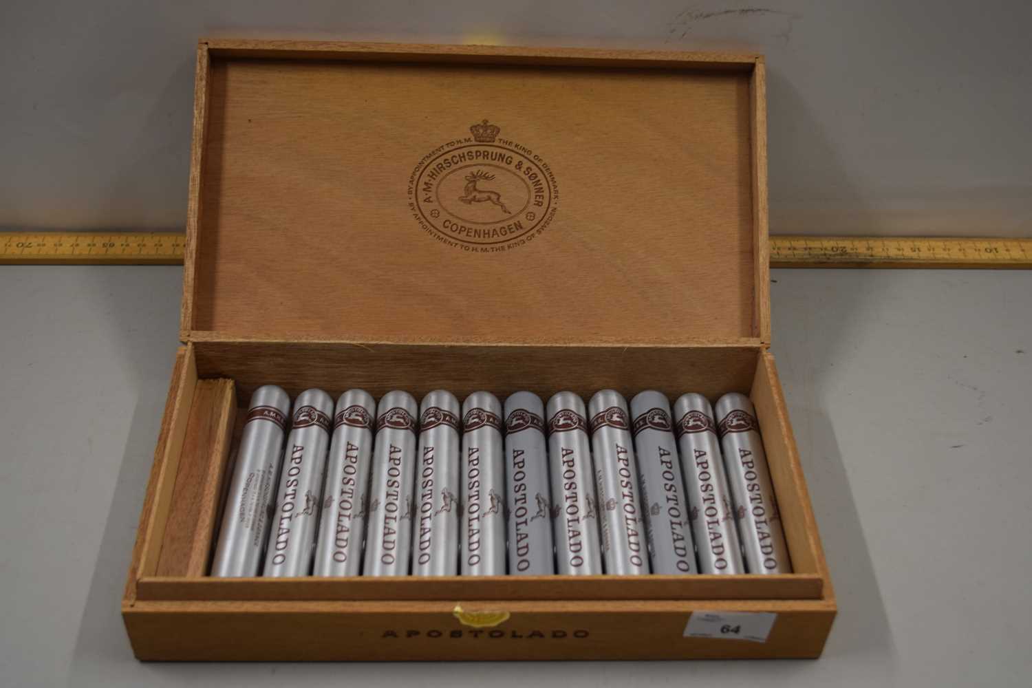 Lot 64 - A part case of cigars, the box marked...