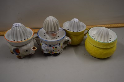 Lot 65 - Collection of vintage porcelain lemon squeezers