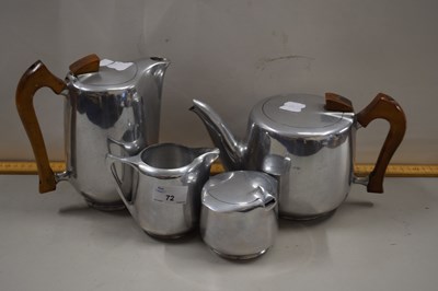 Lot 72 - A Piquot four piece tea set