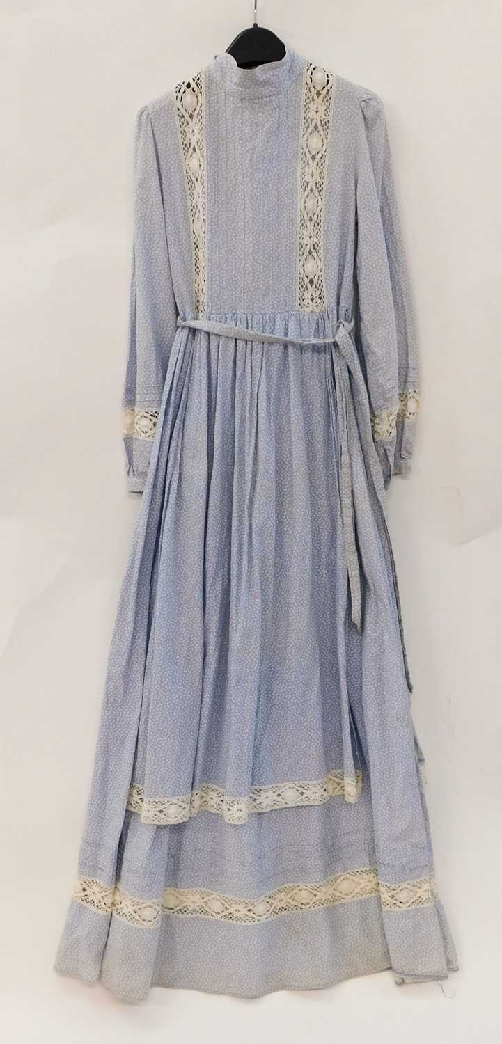 Lot 70 - A c.1977 Laura Ashley blue and white cotton...