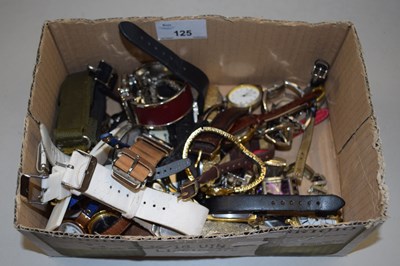 Lot 125 - Box of assorted wristwatches