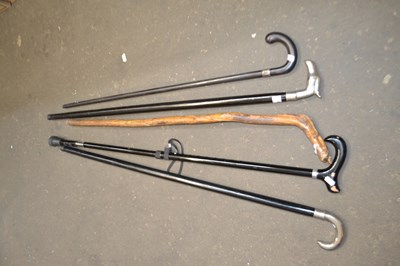 Lot 562 - Five assorted walking sticks