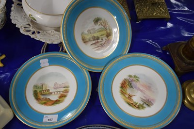 Lot 157 - Royal worcester Three 19th Century gilt...