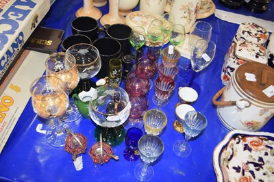 Lot 189 - Mixed Lot: Various coloured drinking glasses...