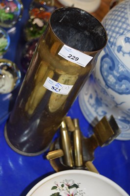 Lot 229 - Two pieces of trench art including a shell...