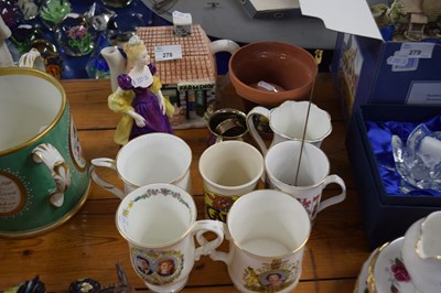 Lot 278 - Mixed Lot: Various royal commemorative mugs,...