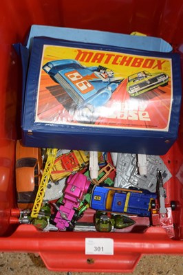 Lot 301 - One box of various assorted toy vehicles