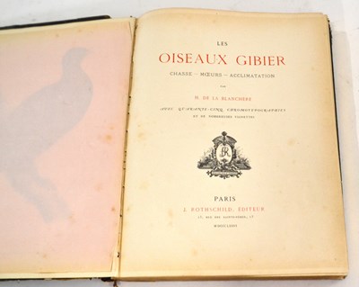 Lot 352 - De la Blanchere Les Oiseaux Gibier Paris 1876