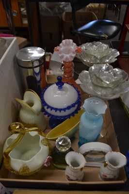 Lot 677 - Quantity of assorted glass ware, scent bottles,...