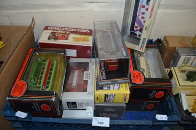 Lot 704 - Quantity of assorted toy buses, boxed