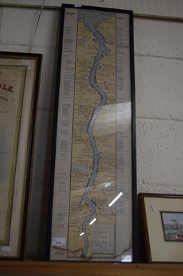 Lot 312 - Coloured Map of the River Tyne