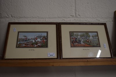 Lot 313 - Cashes of  Coventry, two framed silk pictures...