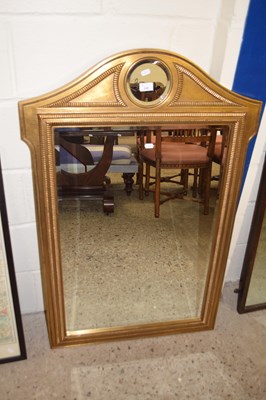 Lot 349 - Reproduction gilt framed wall mirror, 112cm high