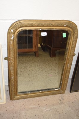 Lot 359 - 19th Century gilt framed wall mirror , 72cm high