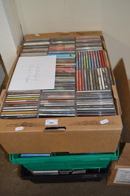 Lot 763 - Three boxes of assorted CD's